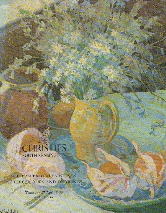 Christies April 1989 Modern British Paintings, Watercolours & Drawings