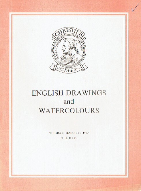 Christies March 1980 English Drawings & Watercolours