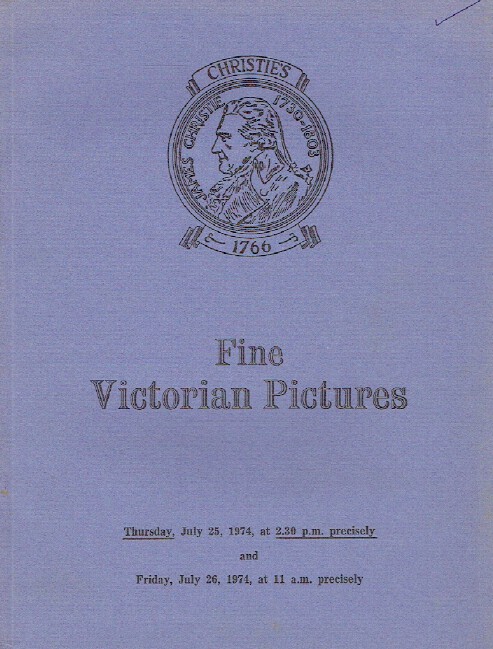 Christies July 1974 Fine Victorian Pictures