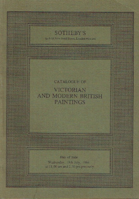 Sothebys July 1984 Victorian & Modern British Paintings