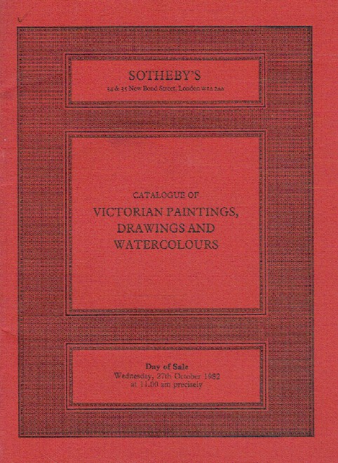 Sothebys October 1982 Victorian Paintings, Drawings & Watercolours