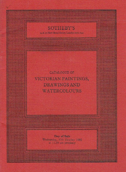 Sothebys October 1982 Victorian Paintings, Drawings & Watercolours