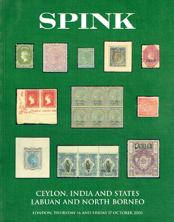 Spink October 2003 Stamps - Ceylon, India & States Labuan & North (Digital only)