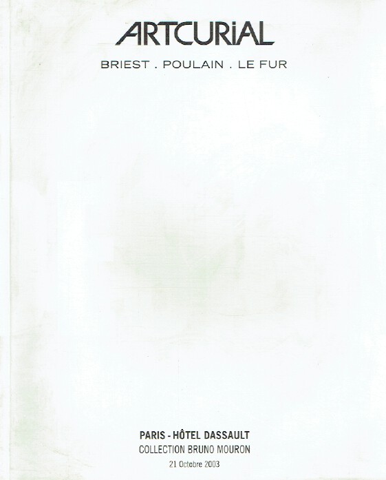 Artcurial October 2003 Design - Bruno Mouron Collection