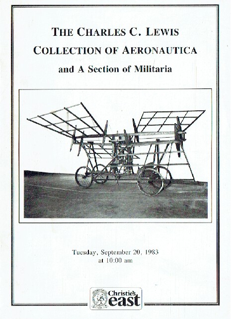 Christies September 1983 Charles C. Lewis Collection of Aeronautica - Click Image to Close