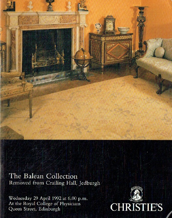 Christies April 1992 Balean Collection