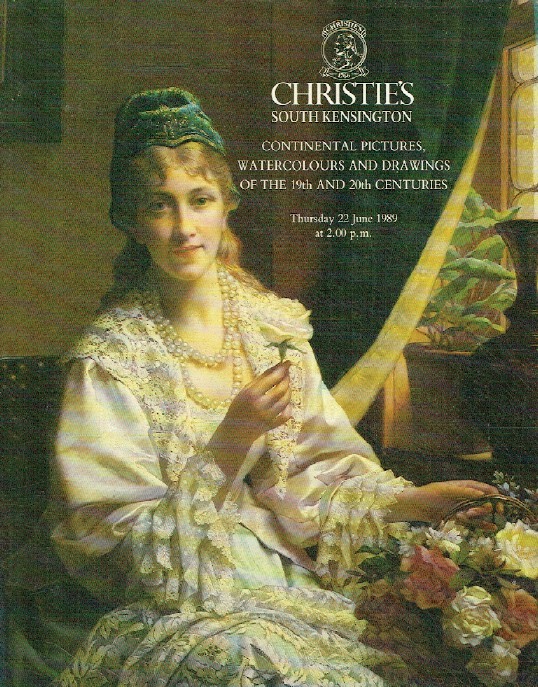 Christies June 1989 Continental Pictures and Watercolours of 19th & 20th C