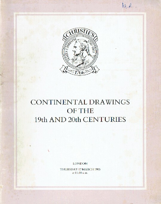 Christies March 1983 Continental Drawings of the 19th & 20th Centuries