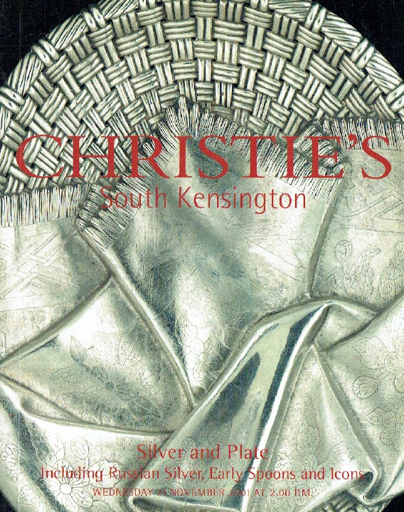 Christies November 2001 Silver & Plate inc. Russian Silver, Early Spoons & Icons