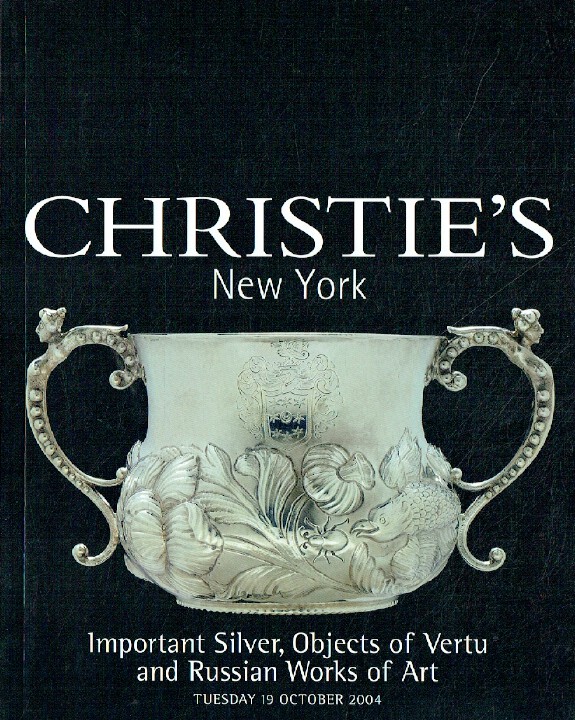 Christies October 2004 Important Silver, Russian Works of Art