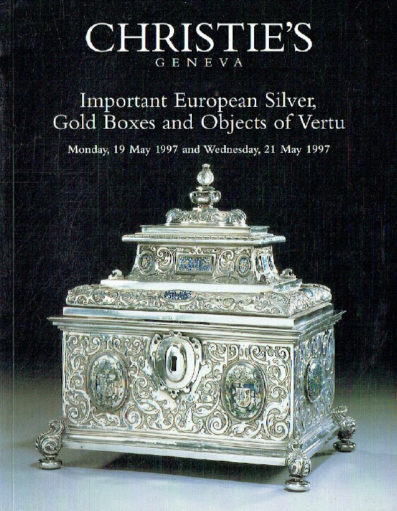 Christies May 1997 Important European Silver, Gold Boxes and Objects of Vertu