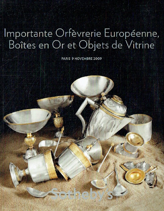 Sothebys November 2009 Important European Silver & Gold Boxes