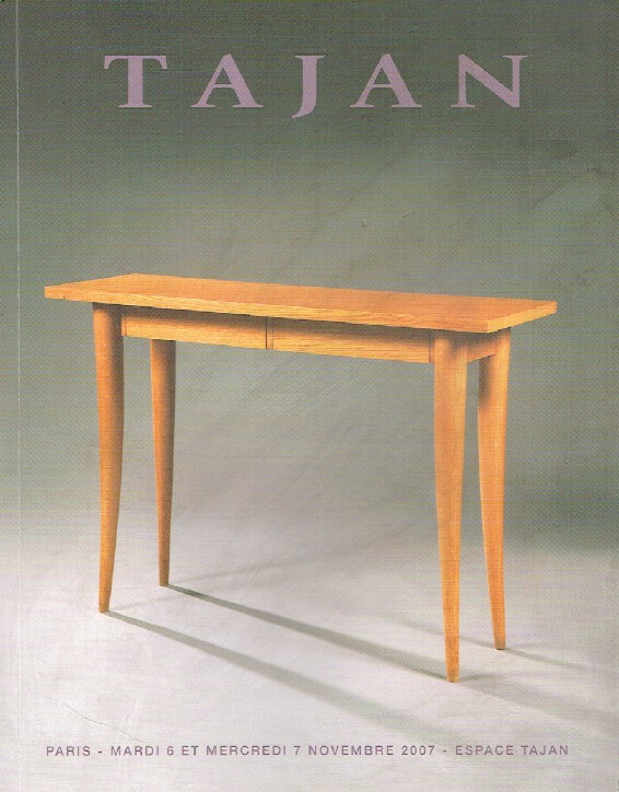 Tajan November 2007 20th Century Decorative Arts