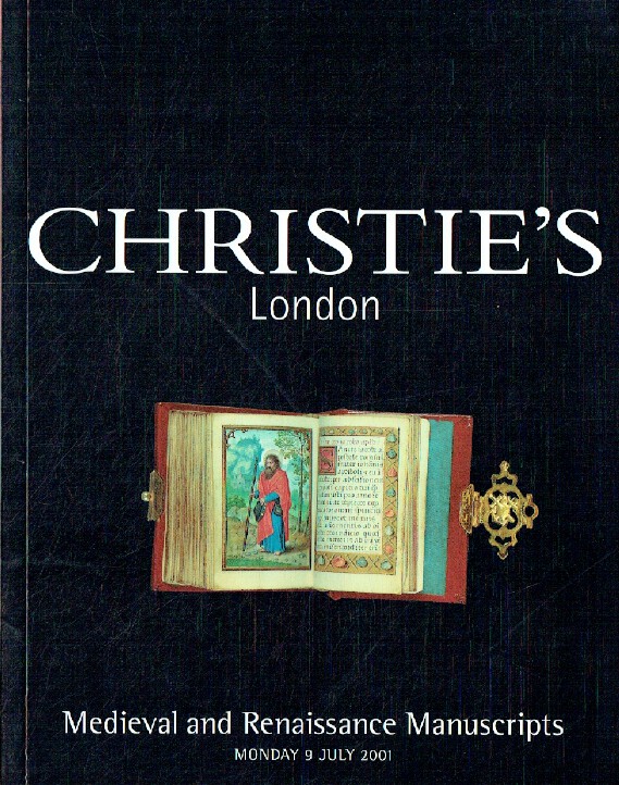 Christies July 2001 Medieval & Renaissance Manuscripts