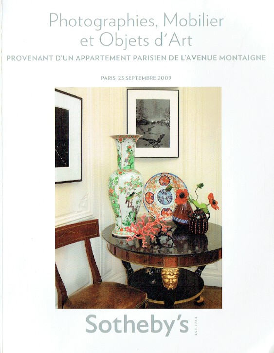 Sothebys September 2009 Photograph & French Furniture and Works of Art