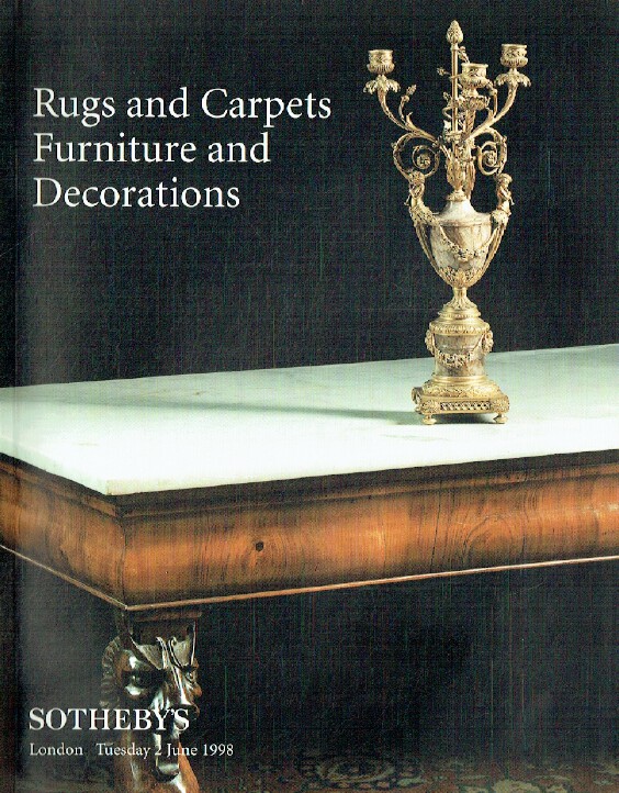 Sothebys June 1998 Rugs and Carpets Furniture & Decorations