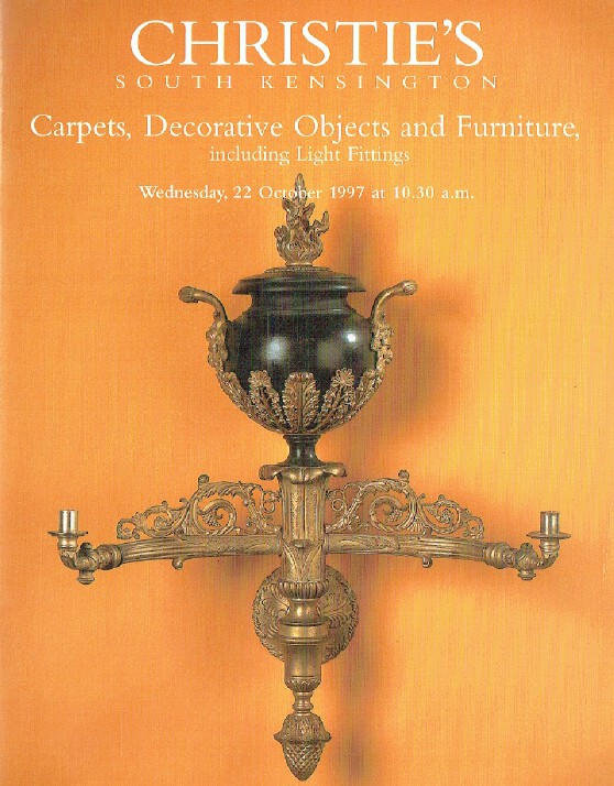 Christies October 1997 Carpets, Decorative Objects & Furniture