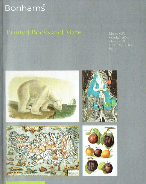 Bonhams October/November 2006 Printed Books & Maps