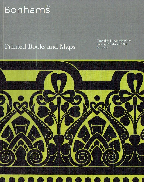Bonhams March 2008 Printed Books & Maps