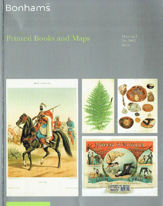 Bonhams July 2006 Printed Books & Maps - Click Image to Close