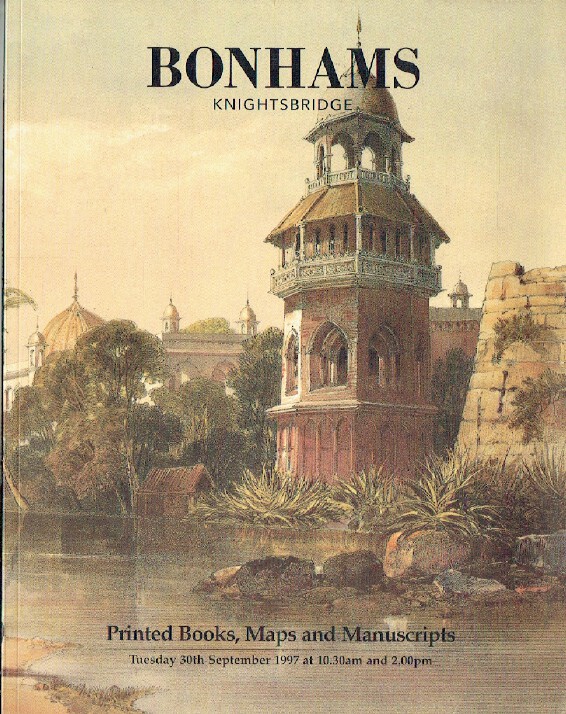 Bonhams September 1997 Printed Books, Maps & Manuscripts
