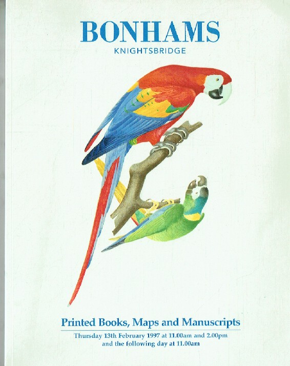 Bonhams February 1997 Printed Books, Maps & Manuscripts