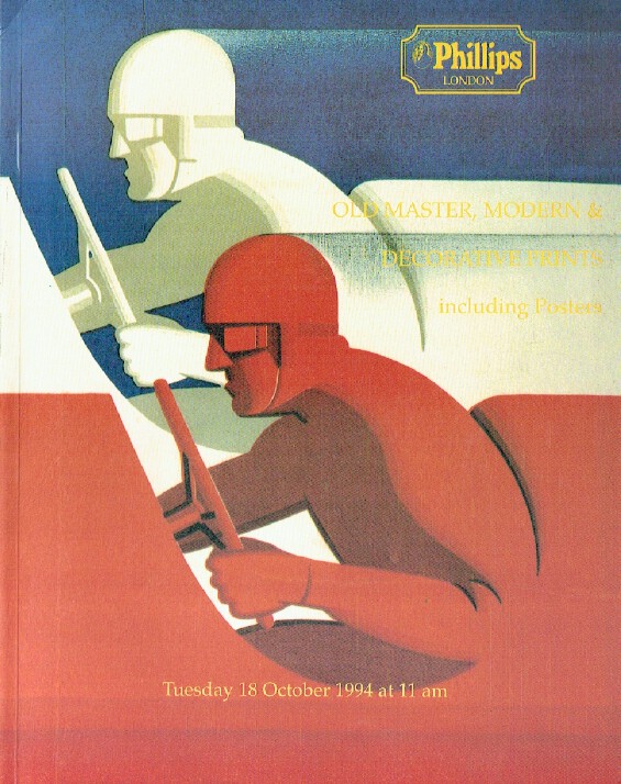 Phillips October 1994 Old Master, Modern & Decorative Prints inc.Poster