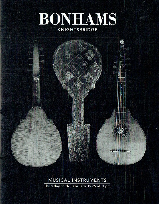Bonhams February 1996 Musical Instruments