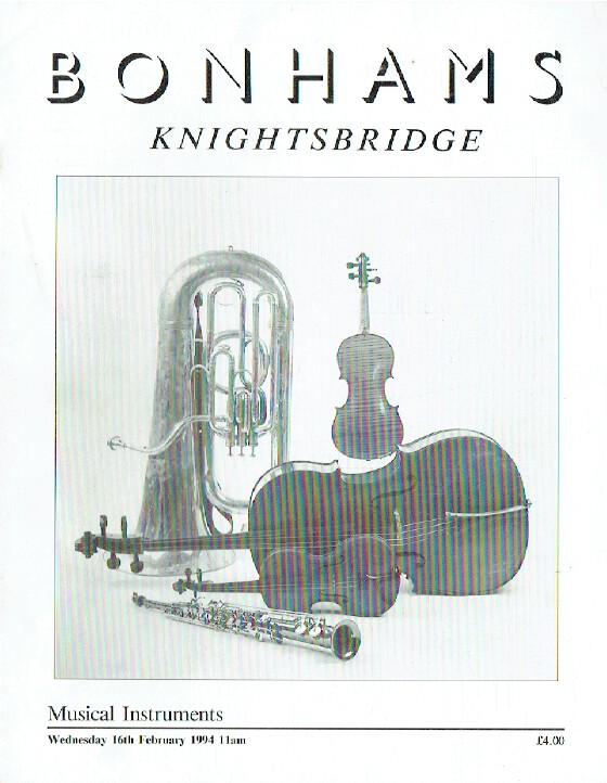 Bonhams February 1994 Musical Instruments