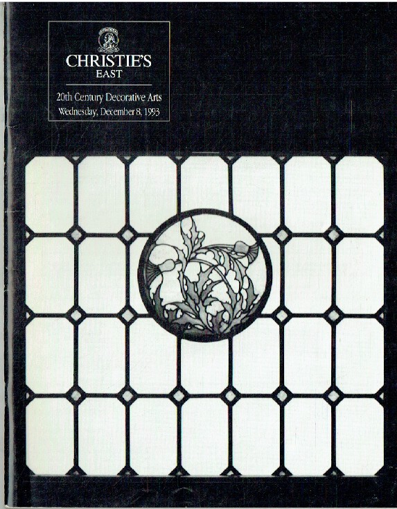 Christies December 1993 20th Century Decorative Arts