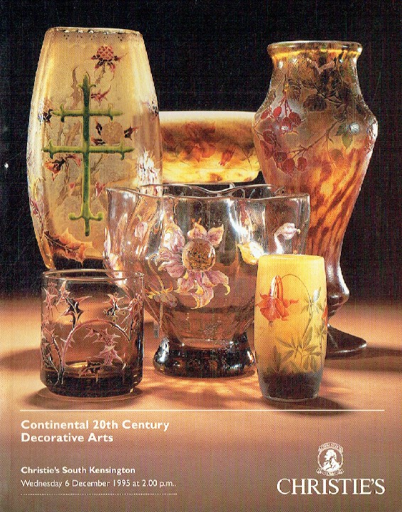 Christies December 1995 Continental 20th Century Decorative Arts