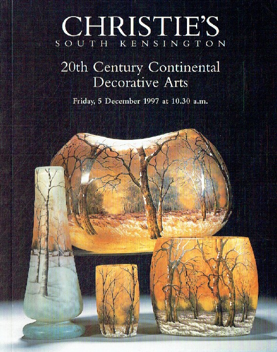 Christies December 1997 20th Century Continental Decorative Arts