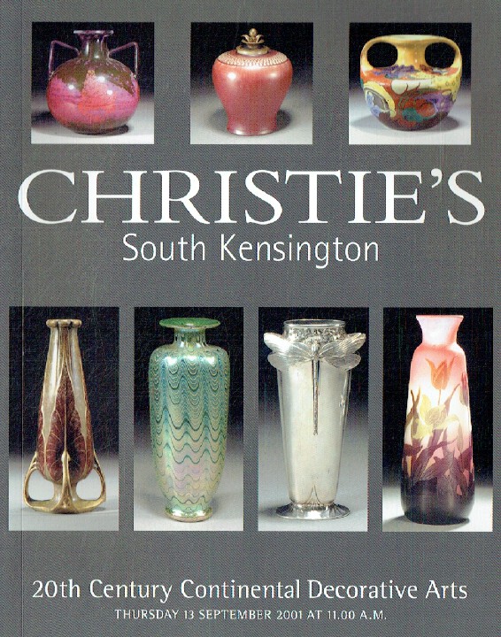 Christies September 2001 20th Century Continental Decorative Arts