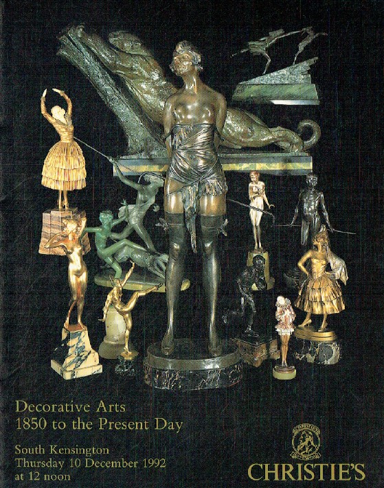 Christies December 1992 Decorative Arts 1850 to the Present Day
