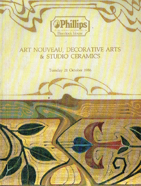 Phillips October 1986 Art Nouveau, Decorative Arts & Studio Ceramics