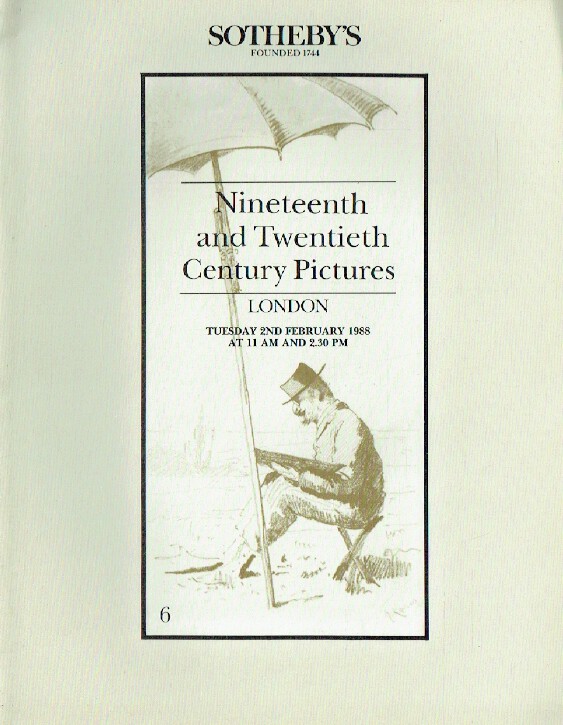 Sothebys February 1988 19th & 20th Century Pictures