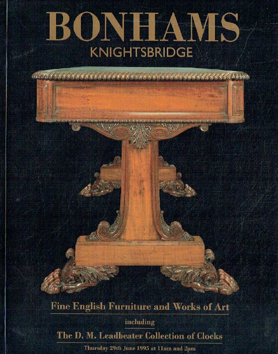 Bonhams June 1995 Fine English Furniture, Leadbeater Coll. of (Digital only)
