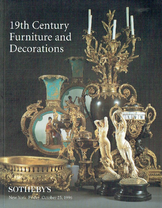 Sothebys October 1996 19th Century Furniture & Decorations