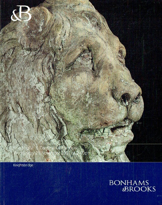 Bonhams & Brooks November 2001 Fine English & Continental Furniture - Click Image to Close