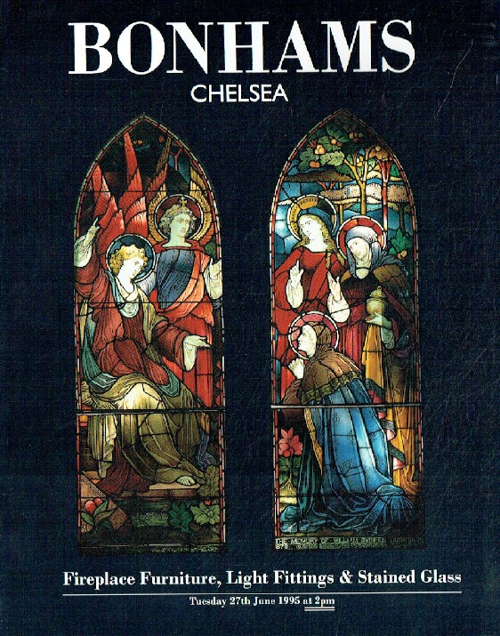 Bonhams June 1995 Fireplace Furniture, Light Fittings & Stained Glass