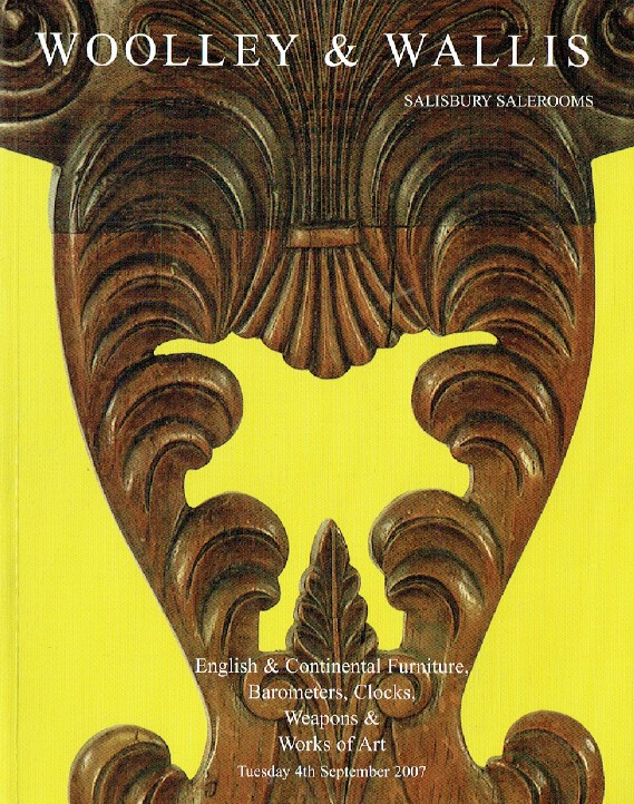 Woolley & Wallis September 2007 English & Continental Furniture, Barometers - Click Image to Close