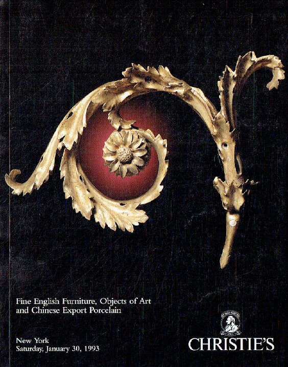Christies January 1993 Fine English Furniture and Chinese Export Porcelain