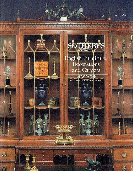 Sothebys October 1991 English Furniture, Decorations & Carpets