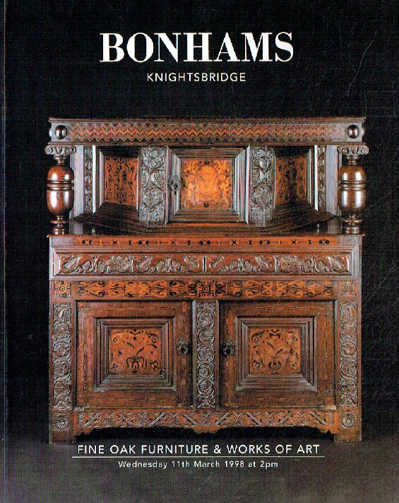 Bonhams March 1998 Fine Oak Furniture & Works of Art