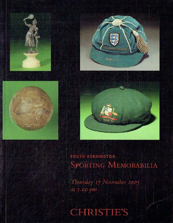 Christies November 2005 Sporting Memorabilia