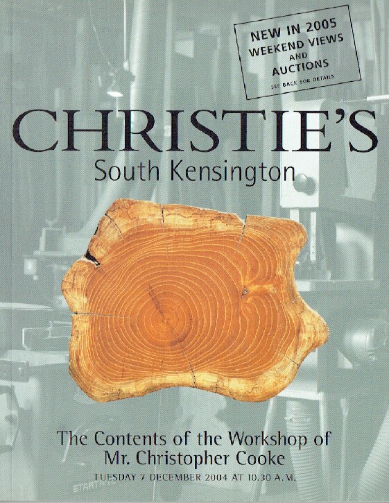 Christies December 2004 The Contents of the Workshop of Mr. Christopher Cooke