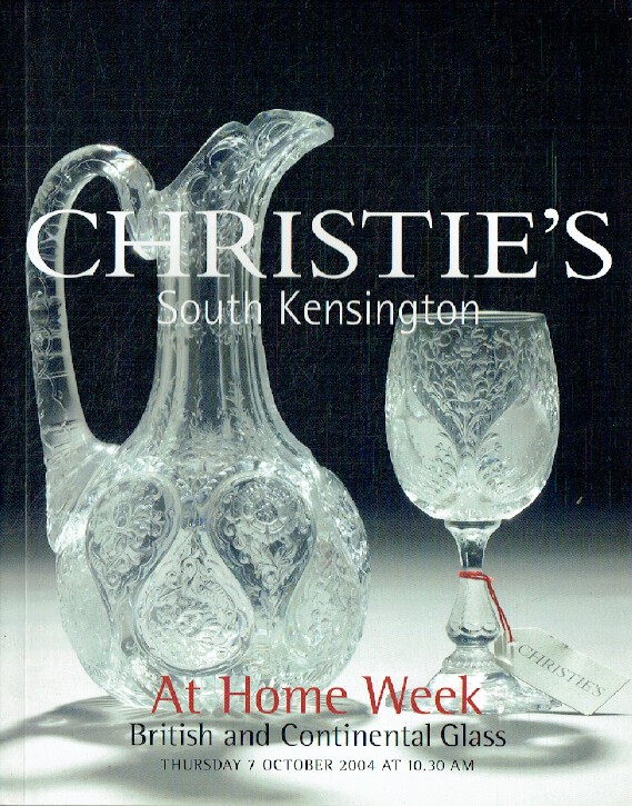 Christies October 2004 British & Continental Glass