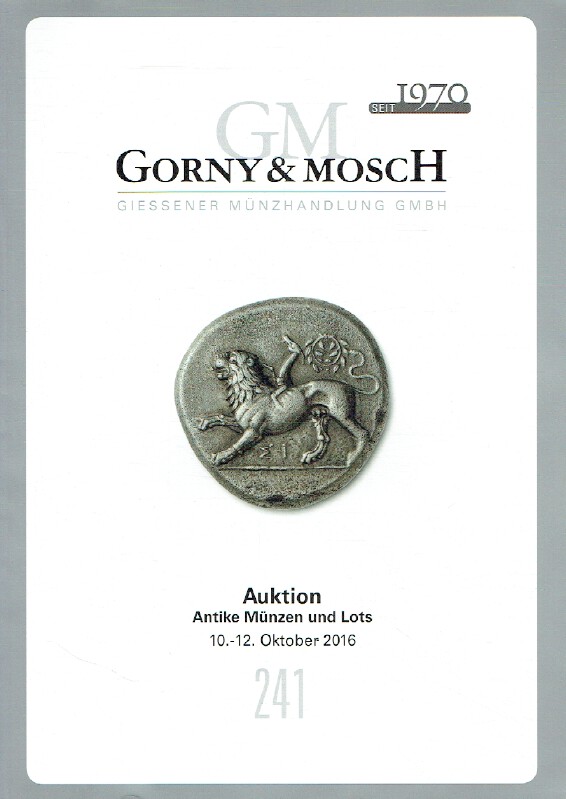 Gorny & Mosch October 2016 Ancient Coins (Digital only)
