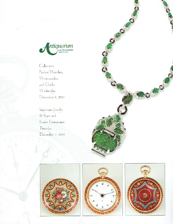 Antiquorum December 2000 Pocket Watches, Wristwatches & Important Jewellery