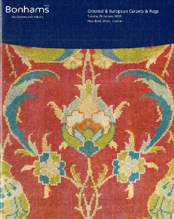 Bonhams January 2003 Oriental & European Carpets & Rugs